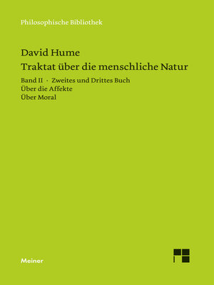 cover image of Ein Traktat über die menschliche Natur Band 2